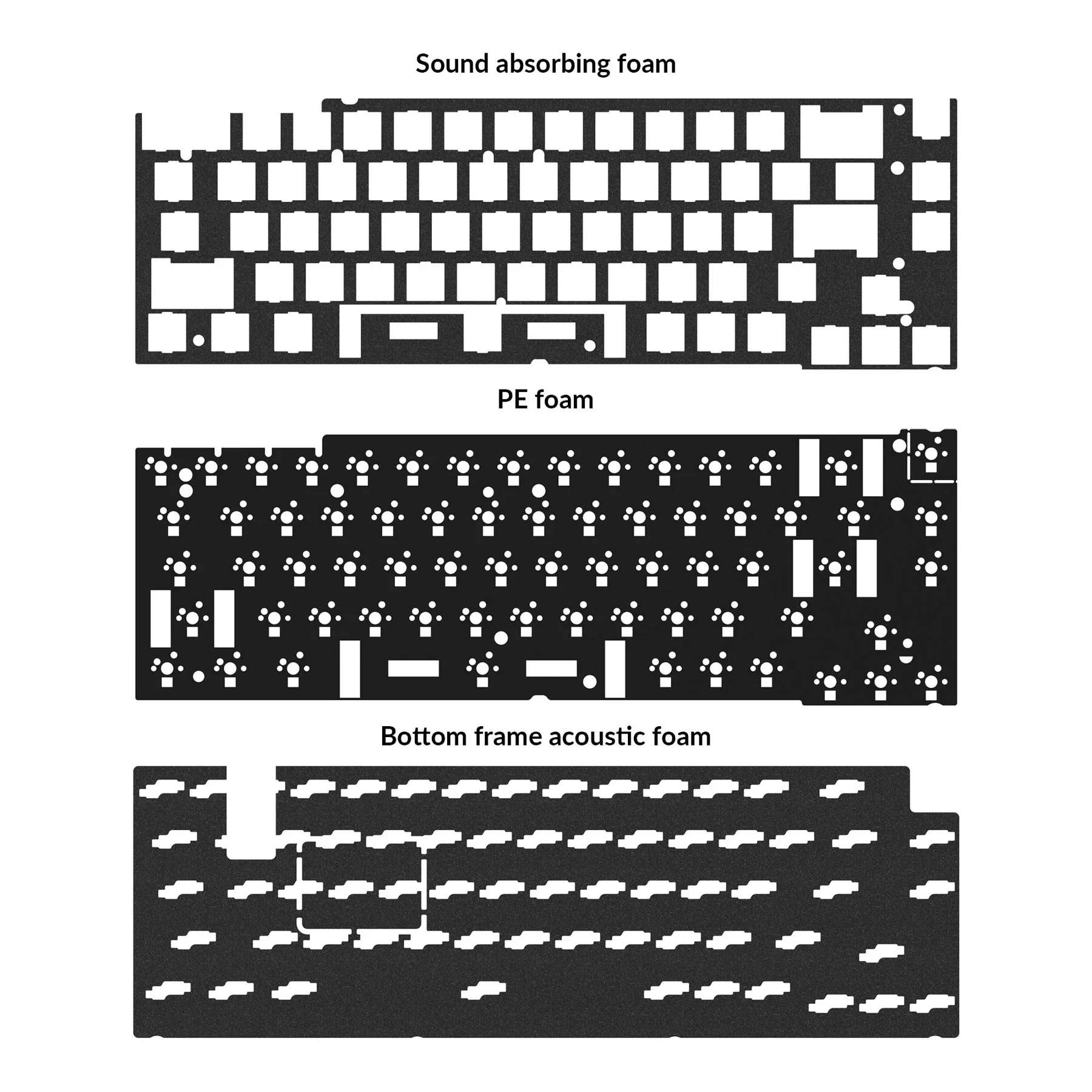 Imagem -02 - Kit Keychron Atualização Acústica para q2 q2 Pro q2 Max Teclado Personalizado