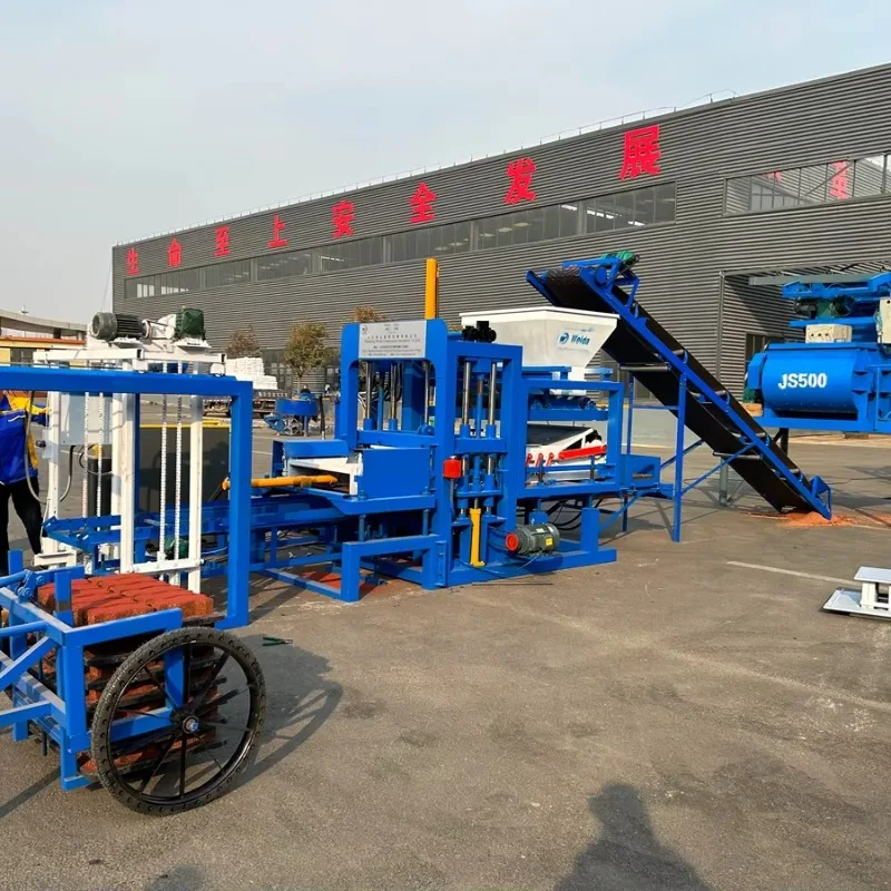 Customized QTJ4-40 Hollow Block Making Machine Small Brick Machine Diesel Engine Block Making Machinery for Construction Industr