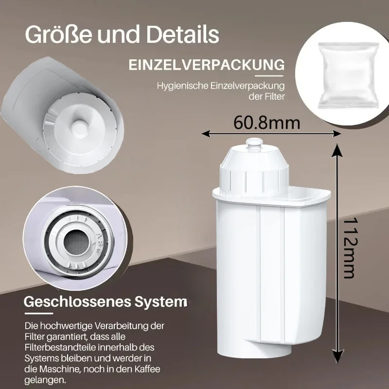 Ersatzteile für Kaffee maschinen für die Siemens EQ-Serie tz70003 tcz7033 tcz7003 Effektive Entfernung von Verunreinigungen verlängert die Lebensdauer einfach