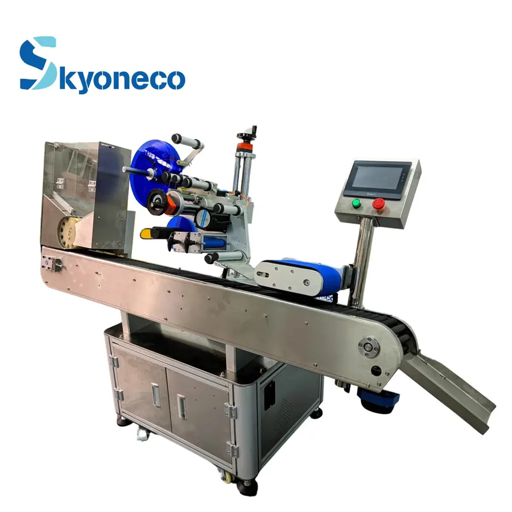 Full Automatic Horizontal Collection Tube Small Round Bottle Horizontal Labeling Machine