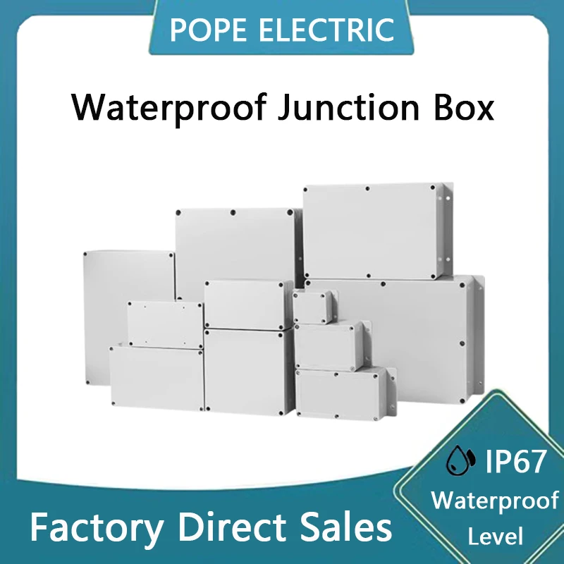 

Waterproof Junction Box F-type ABS New Material Plastic Case Instrument Project Enclosure IP67 Outdoor Electronic Housing