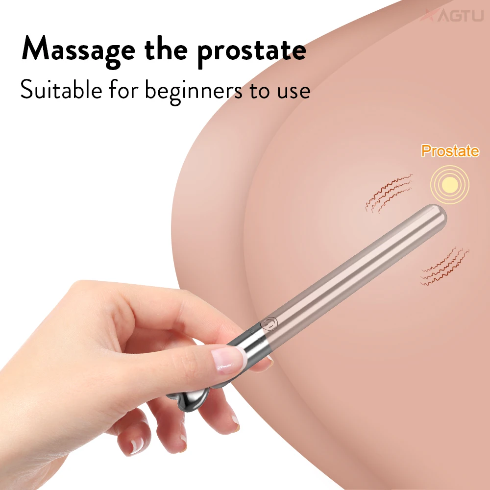 Mini Bullet Vibrator for Men Prostate Massager Anal Plug Stimulate 10 Modes G Spot Vibrator for Women Adults Female Sex Toy