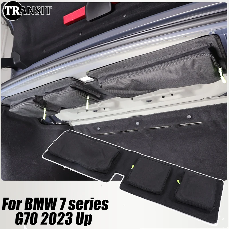 

For BMW 7 Series G70 2023-2025 Accessory High-Capacity Car Trunk Storage Bag Organizer Bag Detachable Hanging Car Storage Pocket