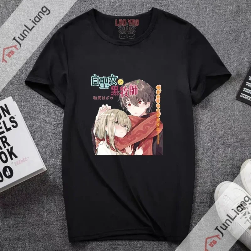 Saint Cecilia and Pastor Lawrence Manga Women's T-shirt Y2k Japanese Streetwear Graphic Shirts Anime Clothing Men Tops Tees