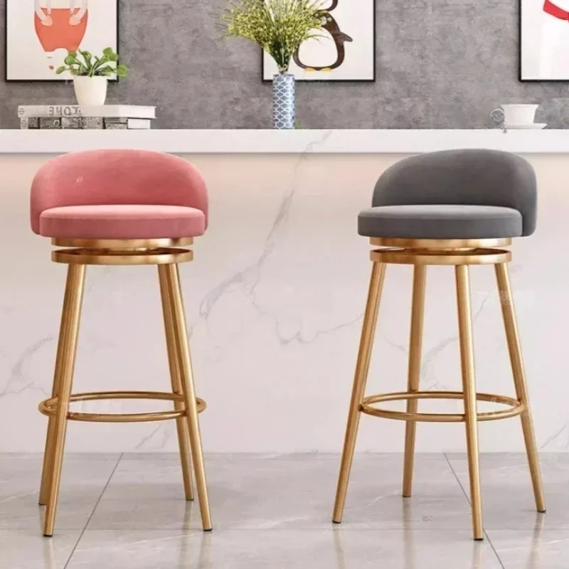 

Style Bar Chairs Rotatable Modern Comfortable Vanity Simplicity Home