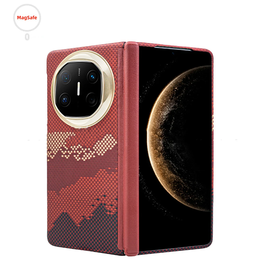 

Suitable for Huawei MateX6 phone case Kevlar aramid fiber magnetic suction 2-in-1 protective case