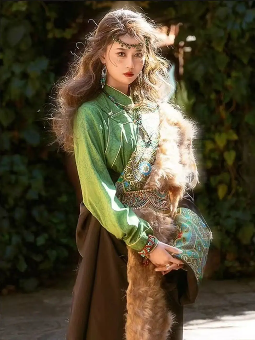 Ethnic Style Tibetan Robe Men Women Traditional Exotic Costume Niche Tourism Travel Photos Suit Halloween Prince Cosplay Costume - Image 5