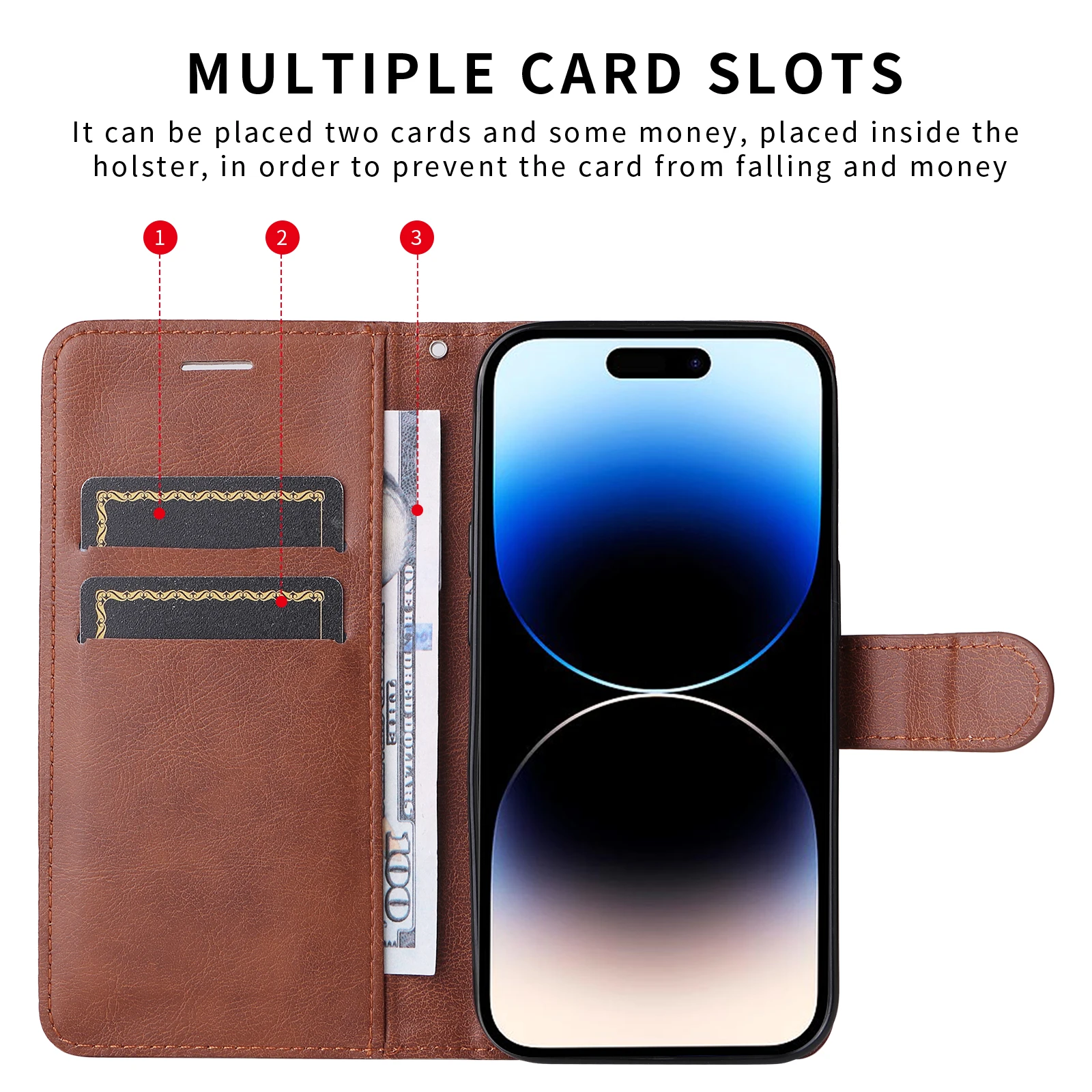 Wallet Leather Case For Samsung Galaxy J8 J7 2017 J6 J5 J4 Prime 2018 Plus J3 J2 Pro J730 J710 J610F J530 J510 J415 J330 J260 view 5