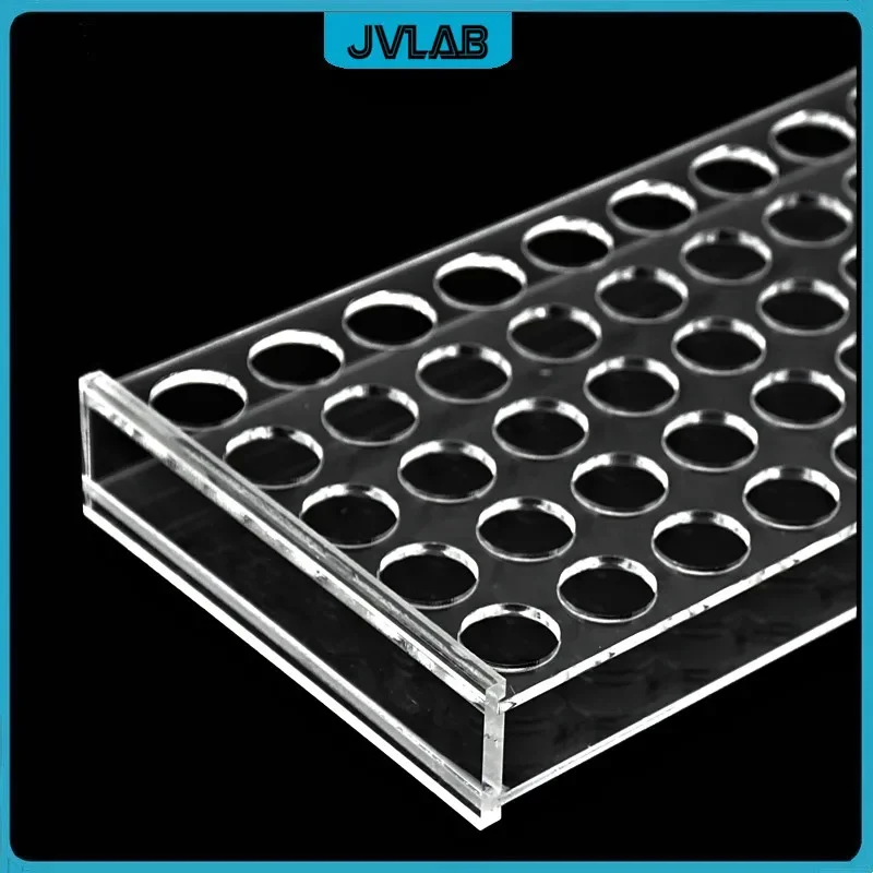 رف زجاج شبكي للقارورة اللونية ، 1.5 مللي ، وضع زجاج شبكي ، 50 قارورة عينة تحليلية ، فتحة 12.5 مللي متر #3