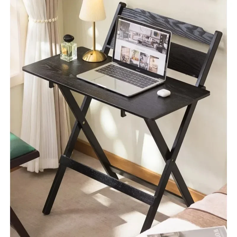 Modern minimalist folding study desk, bamboo folding office desk, computer desk, student dormitory desk, outdoor folding desk