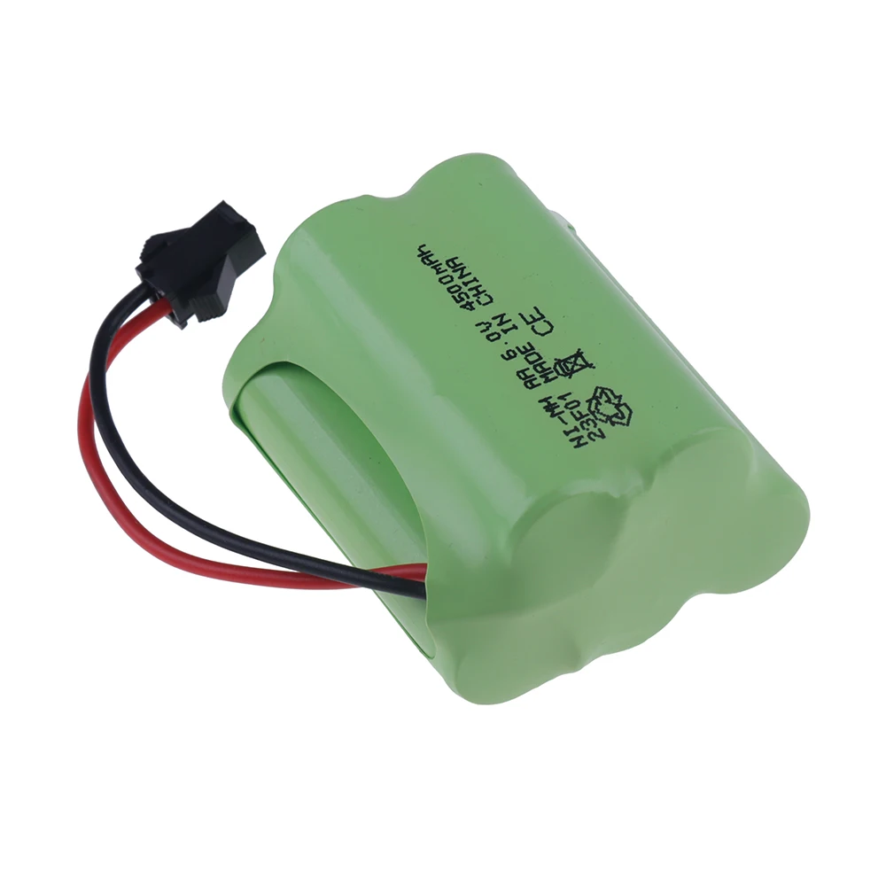 Bateria Recarregável, SM Plug, 4500mAh, 6V, Bateria NiMH para Brinquedos Elétricos, Carros RC, Tanques, Caminhão, Robôs, Barcos, Ni-MH 6.0V, 5 x AA