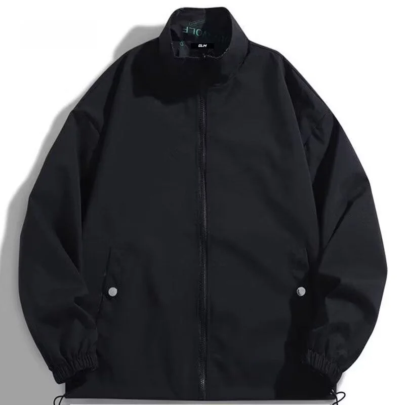 

Американская рабочая одежда в стиле ретро, двусторонняя одежда с воротником-стойкой, цветная блузка, повседневная универсальная японская верхняя одежда, модный бренд