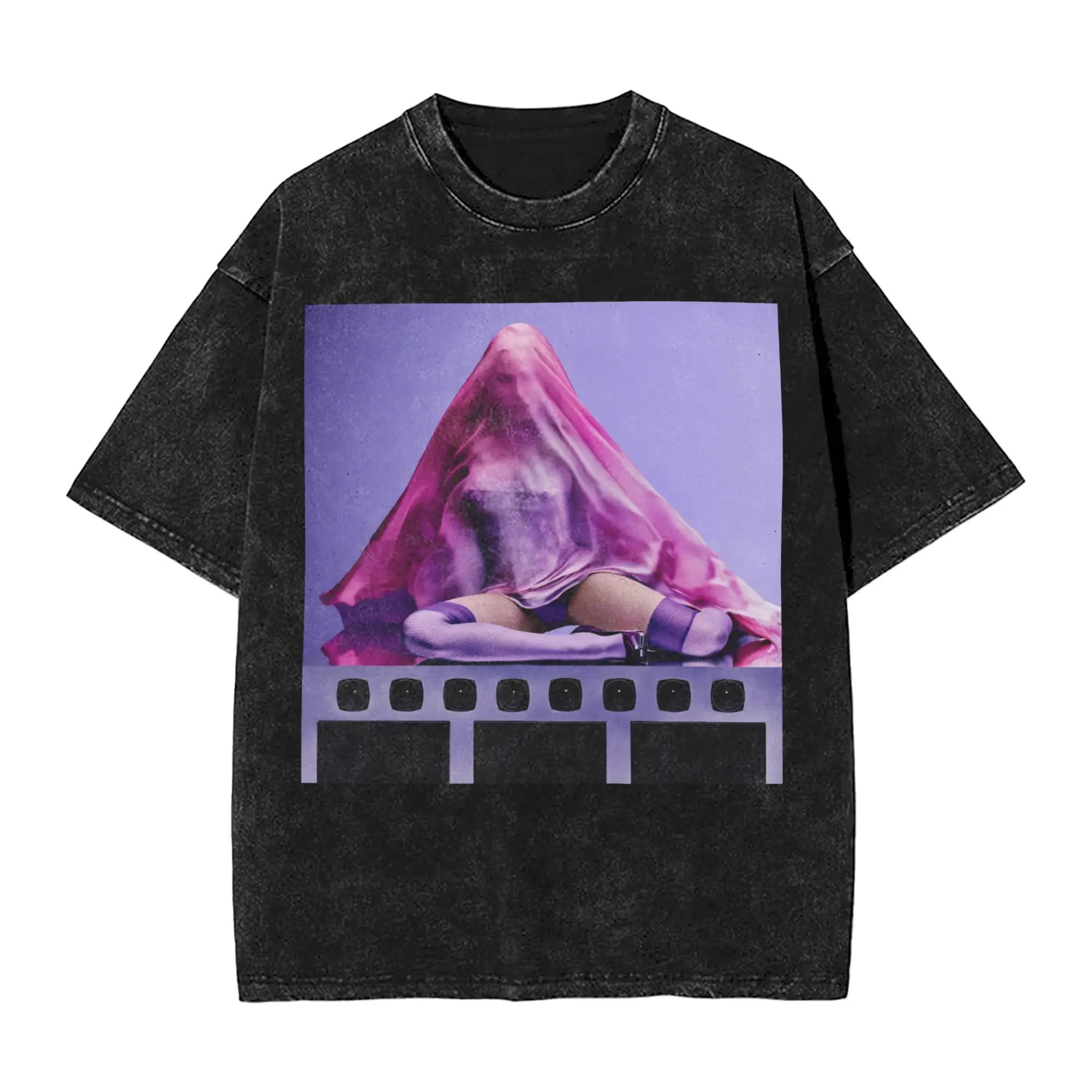 M-Madonna Confessions II Singer Washed T Shirts Streetwear Vintage T-Shirts  Tee Shirt Short Sleeve Harajuku Printed