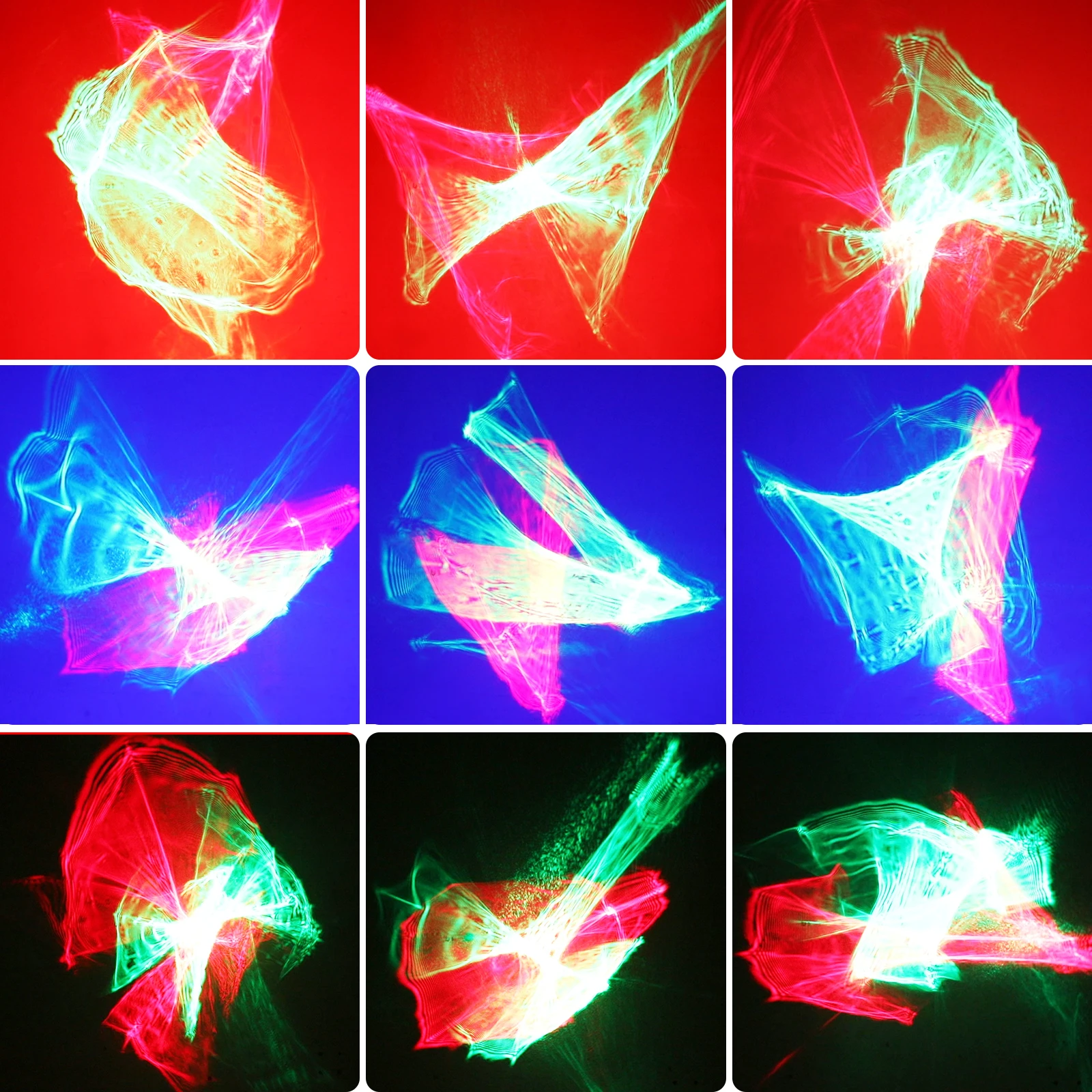WZSTAR RG Dreamy Laser Light Sound Activated Remote Control DJ Lighting for Parties Events Live Bar KTV Shows