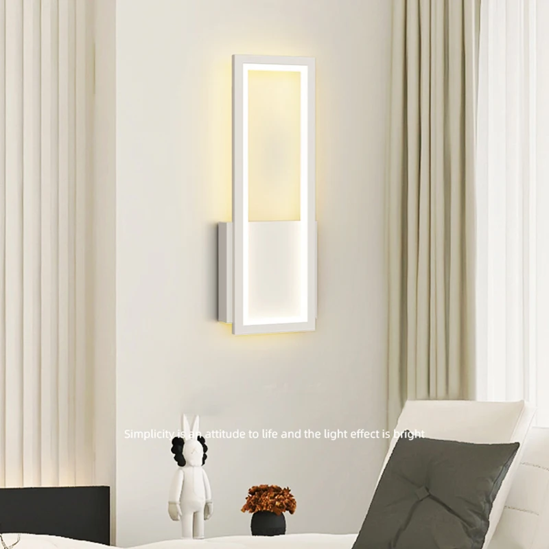 Modern Minimalist LED Bedside Wall Lamp Corridor Hallway Entryway Lighting Popular Bedroom Study Staircase Balcony Light Fixture