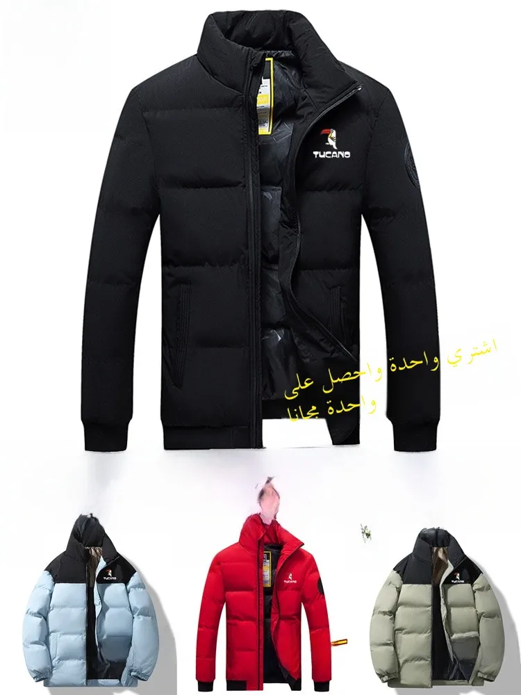 

TUCANO Мужская хлопковая куртка, зимняя новинка, утепленное пуховое хлопковое пальто, верхняя одежда, мужская модная молодежная молния...