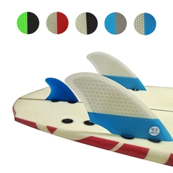 UPSURF-FCS KEEL Twin Fins, Honeycomb Fiberglass, Surfboard Fins for Twin Fin Board Quilhas Double Tabs, 1 Side Fins, Multicolor