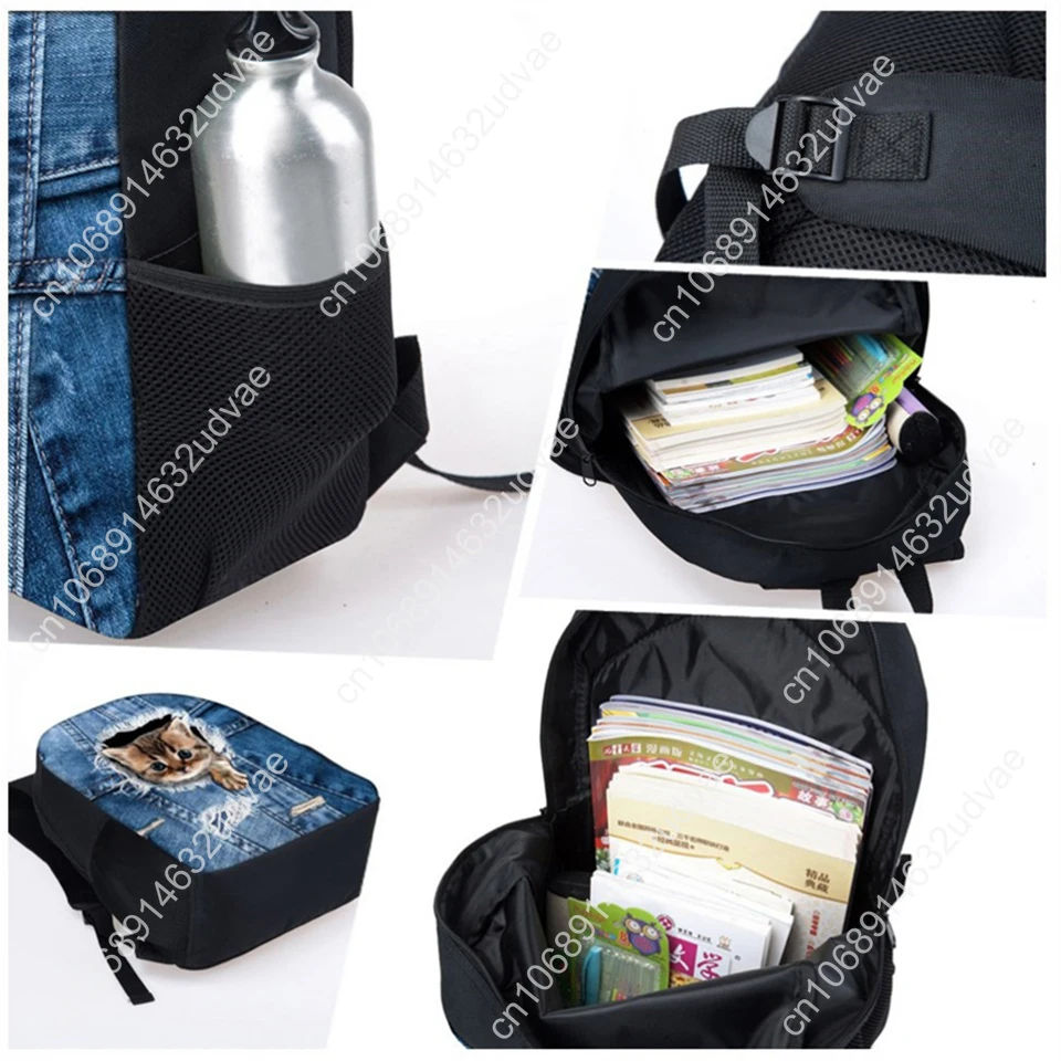 Imagem -03 - Cartoon Urso Enfermeira Padrão Mochila Escolar para Meninas e Meninos Primária Estudantes Bolsa de Livro com Almoço Comida e Pen Grupo Pcs