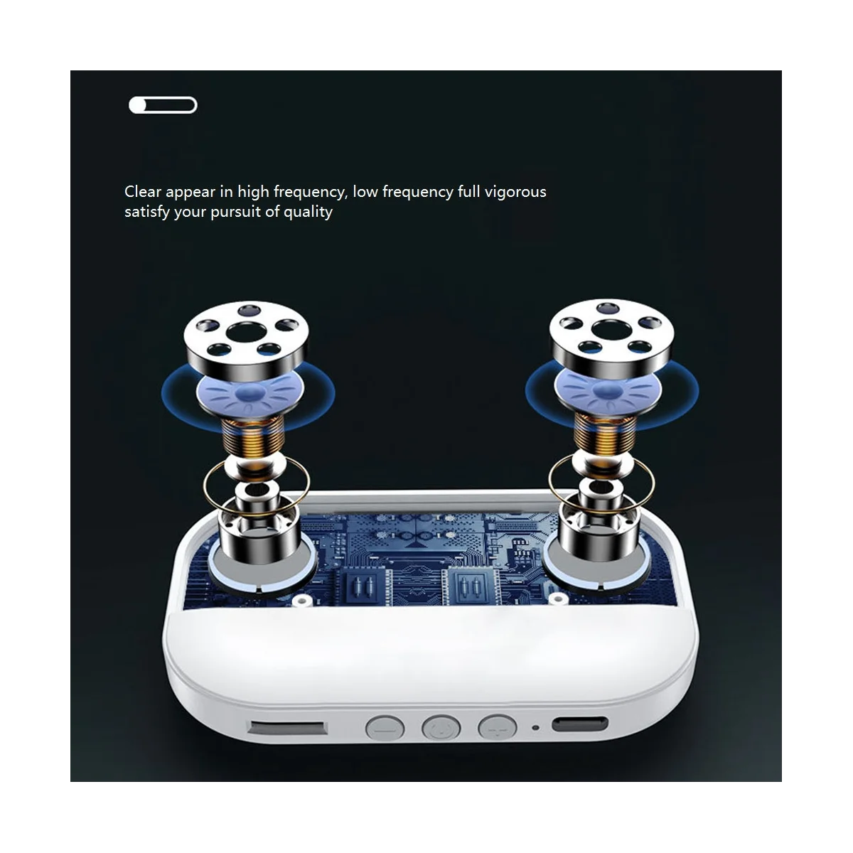 Bluetooth 5,2 Lautsprecher drahtlose Knochen leitung Spieluhr Unterstützung tf Karte Mini Stereo payer unter Kissen (grau)