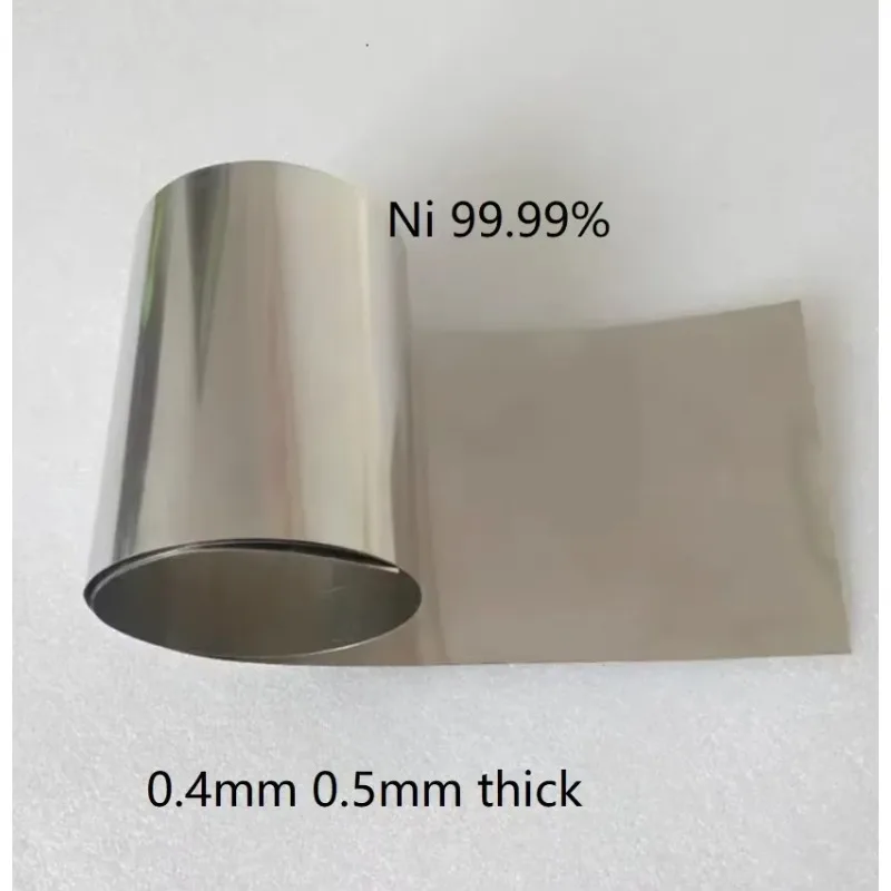 

0.4mm 0.5mm thick Ni 99.99% pure nickel foil N4 N6 Ni sheet Experimental thin nickel plate nickel strap