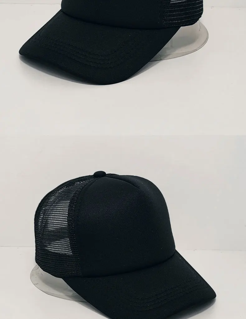 Hochwertige Freizeit-Mesh-Mütze Großhandel Herren-Baseballkappe Damen-Tennis-Mütze mit individuellem besticktem Logo Schwamm-Patchwork-Mesh-Kappe – Detail 11
