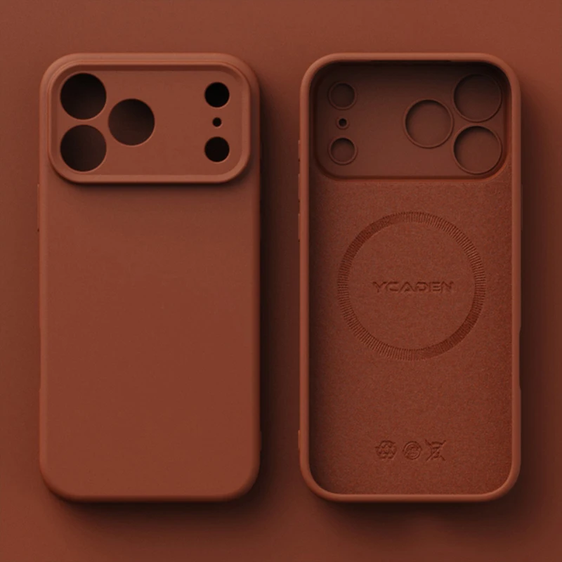 حافظة هاتف مغناطيسية من السيليكون السائل الأصلي لهاتف آيفون 17 16 15 14 13 12 Pro Max Plus 17 Air لغطاء الشحن اللاسلكي Magsafe #6