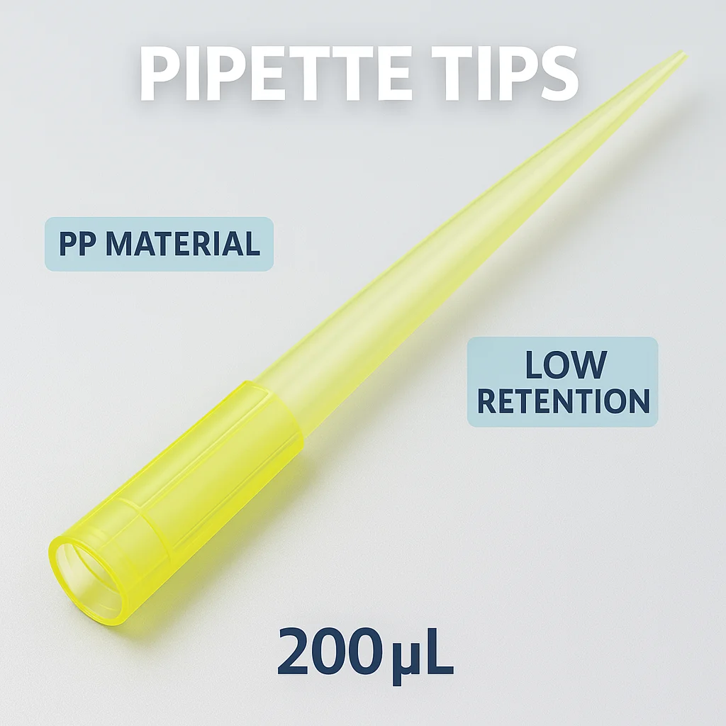 1000pcs Universal Yellow Pipette Tips 200ul Laboratory Disposable Micropipette Tips High Precision Fit