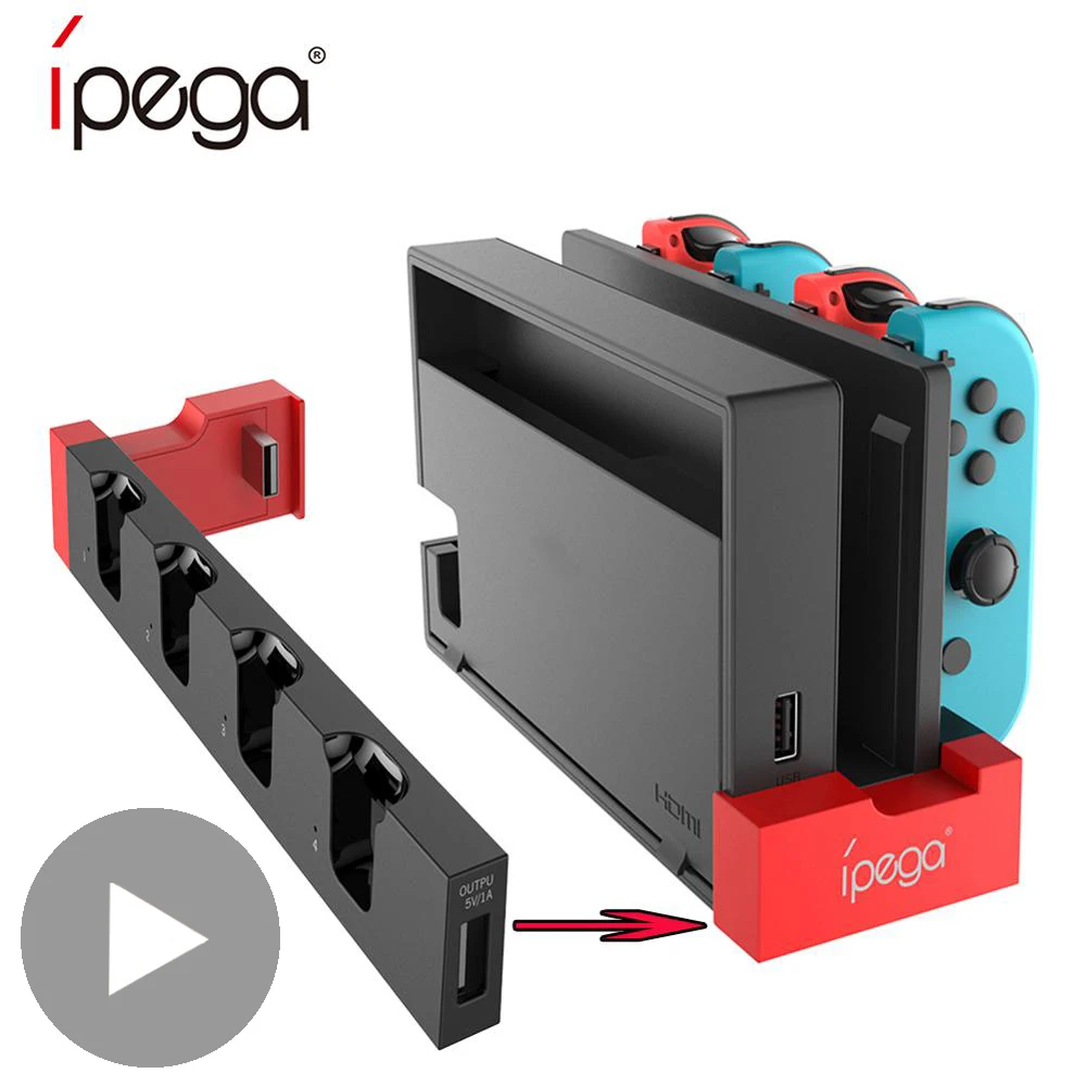 Controle para nintend nintendo switch & oled joycon joy con console doca de carregamento carregador de bateria controlador nintendoswitch base