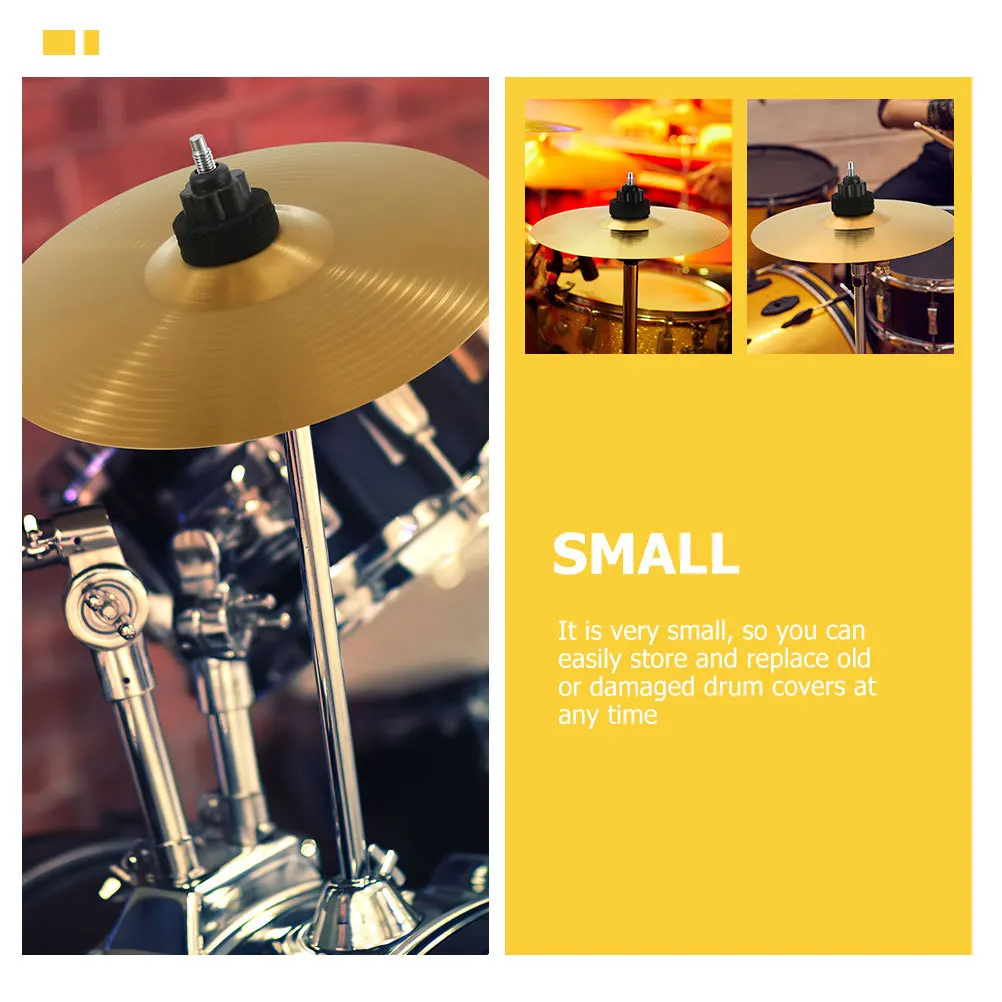 

2Pcs Drum Cymbals Brass Professional Replacement Parts Durable Sturdy Clear Sound Drum Set Accessories Cymbals