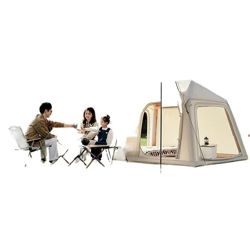 Automatic inflatable tent canopy two-in-one, outdoor picnic camping overnight sun protection portable folding equipment