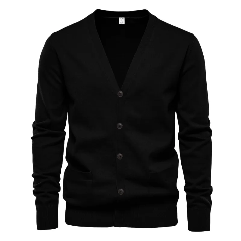 

Повседневный свободный тонкий мужской вязаный кардиган, осенняя новинка, винтажная верхняя одежда, длинное дышащее цветное пальто Sve V-Ne
