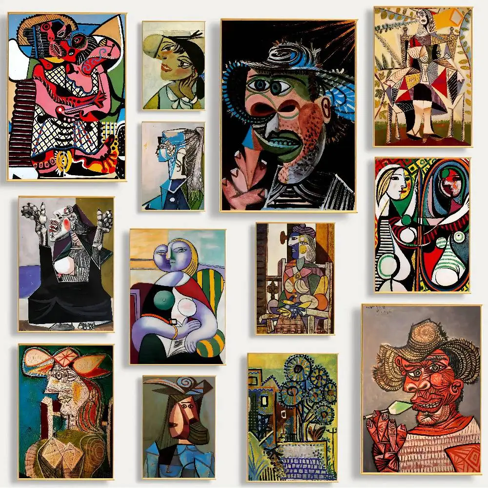 P-Pablo P-Picasso famoso pintor obra maestra cartel hogar sala de estar entrada Bar restaurante cafetería arte decoración pintura