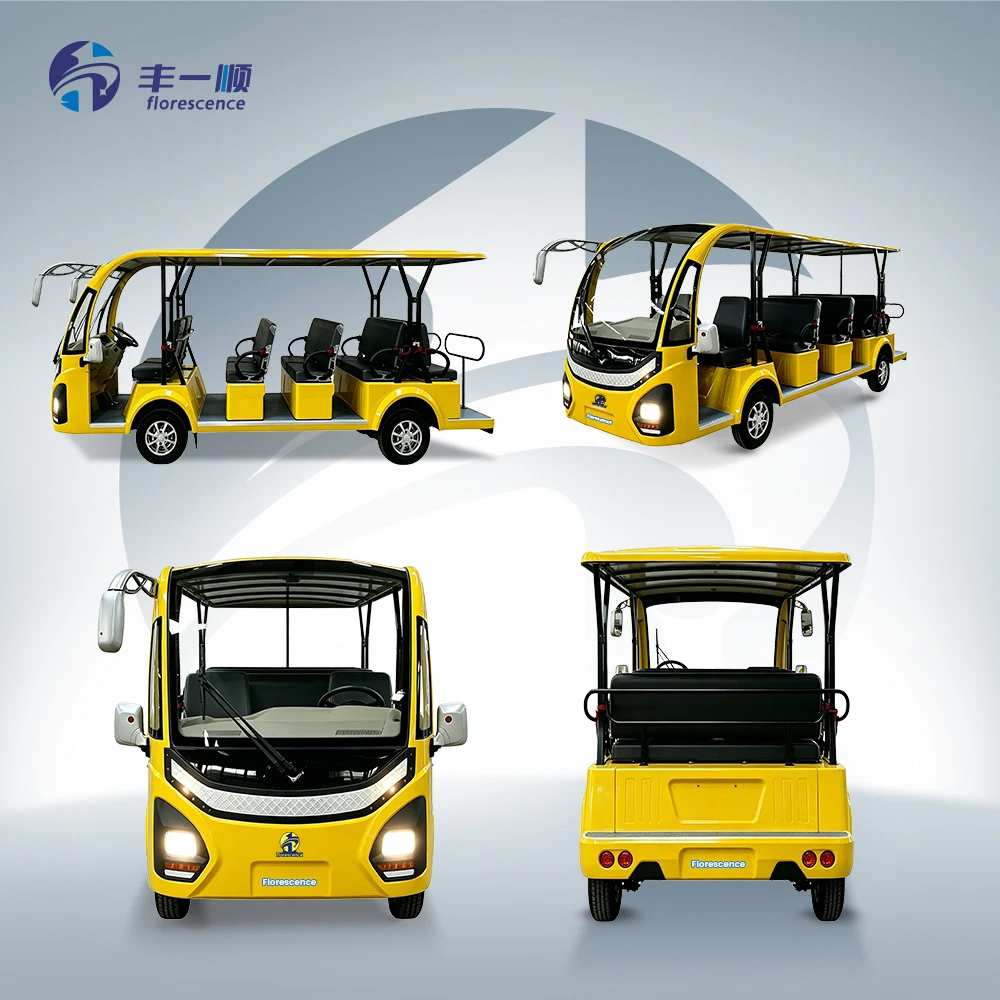 14 Seat Passenger Customized Electric Sightseeing Bus Touring Outdoor Off Road Vehicle Car Classic With Door Or Doorless