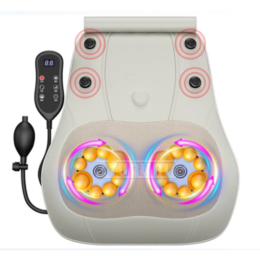 Massager Pillow with Car Home Dual Use Protable Neck Back Shoulder Waist Body