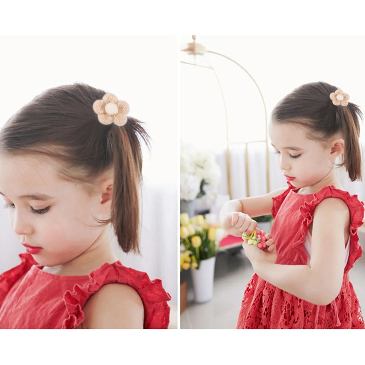 

Wool Felt Five petal Flower Crafts Accessory Petals Hairpins Decoration Balls DIY Various Colors Soft Durable Coarse Texture