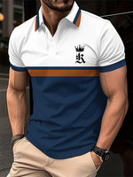 2025 New Luxury Golf Men's Polo Shirt Men's Sports Short-sleeved Summer T-shirt High-end Oversized Lapel T-shirt Clothing