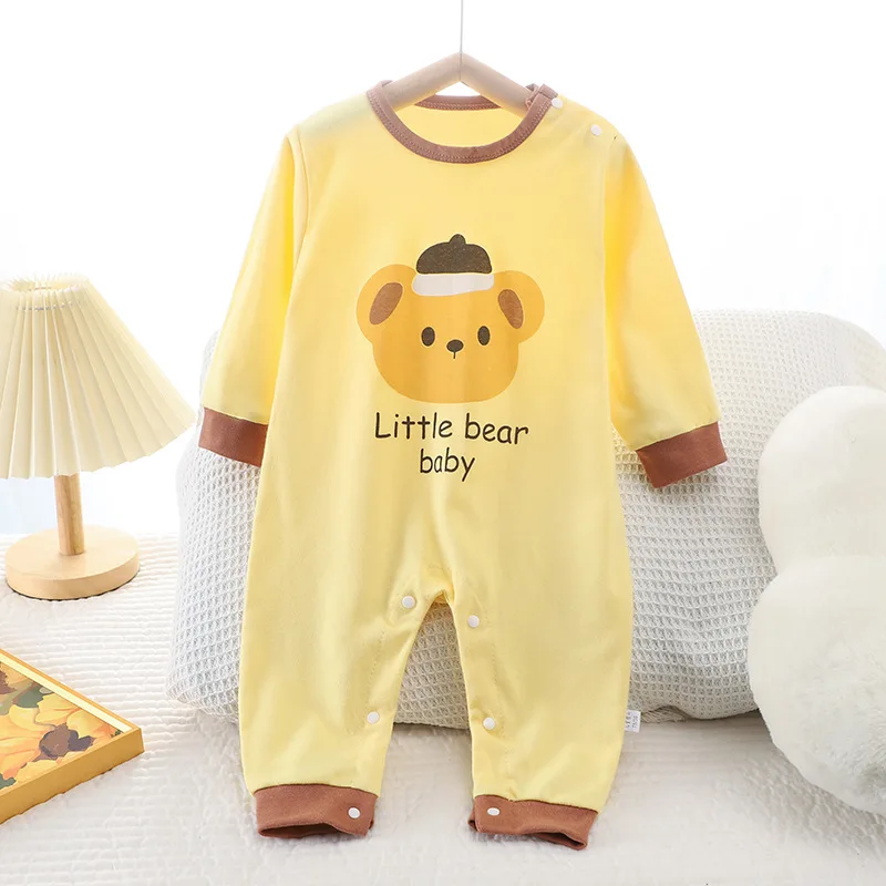 Newborn Romper Girls Boys Clothes Male Baby Female Pajamas Thin Cotton Romper Baby One-Piece Clothes