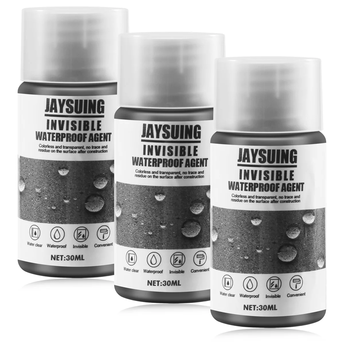 JAYSUING 3PCS Sealant Coating Liquid Waterproof Strong Adhesion Leak Water Leak Repair Sealant Plug