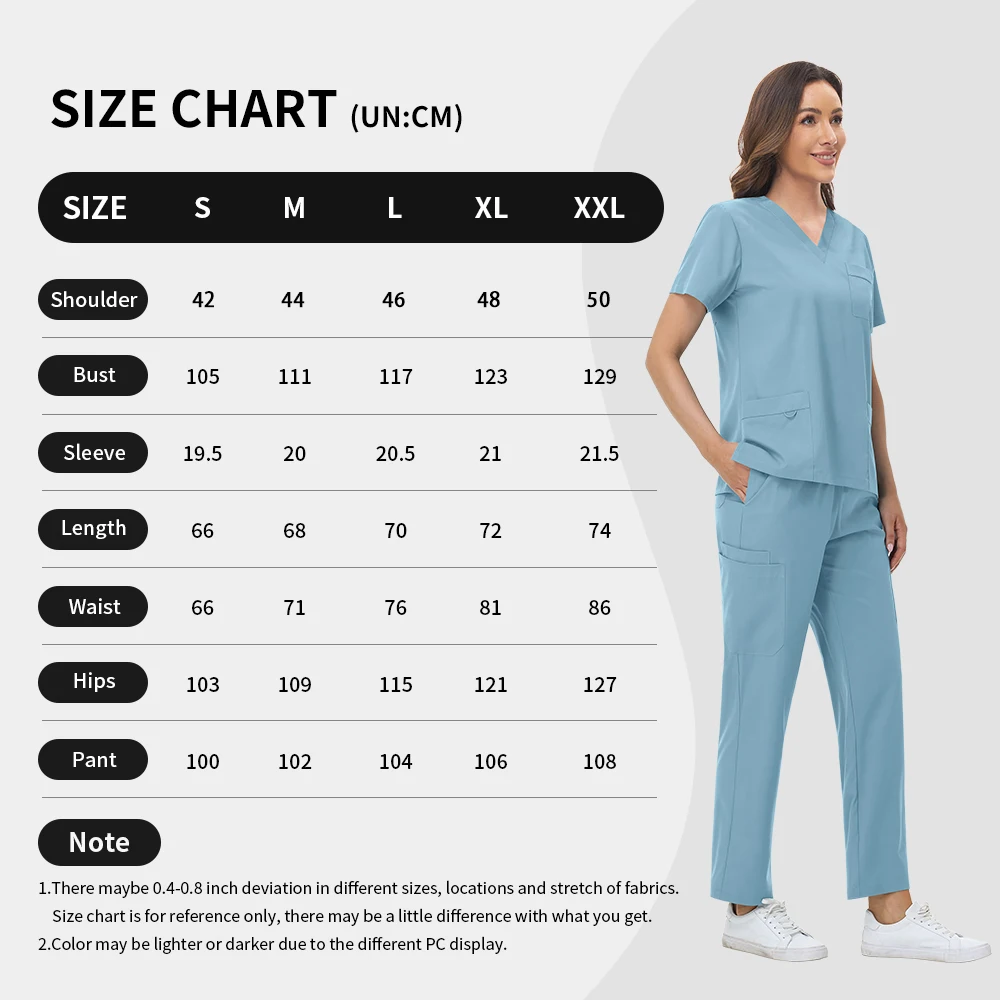 متعدد الألوان جراحة موحدة المرأة قصيرة الأكمام أعلى مستقيم السراويل التمريض فرك مجموعات الزي الرسمي الحيوانات الأليفة طبيب الدعك ملابس العمل الطبية