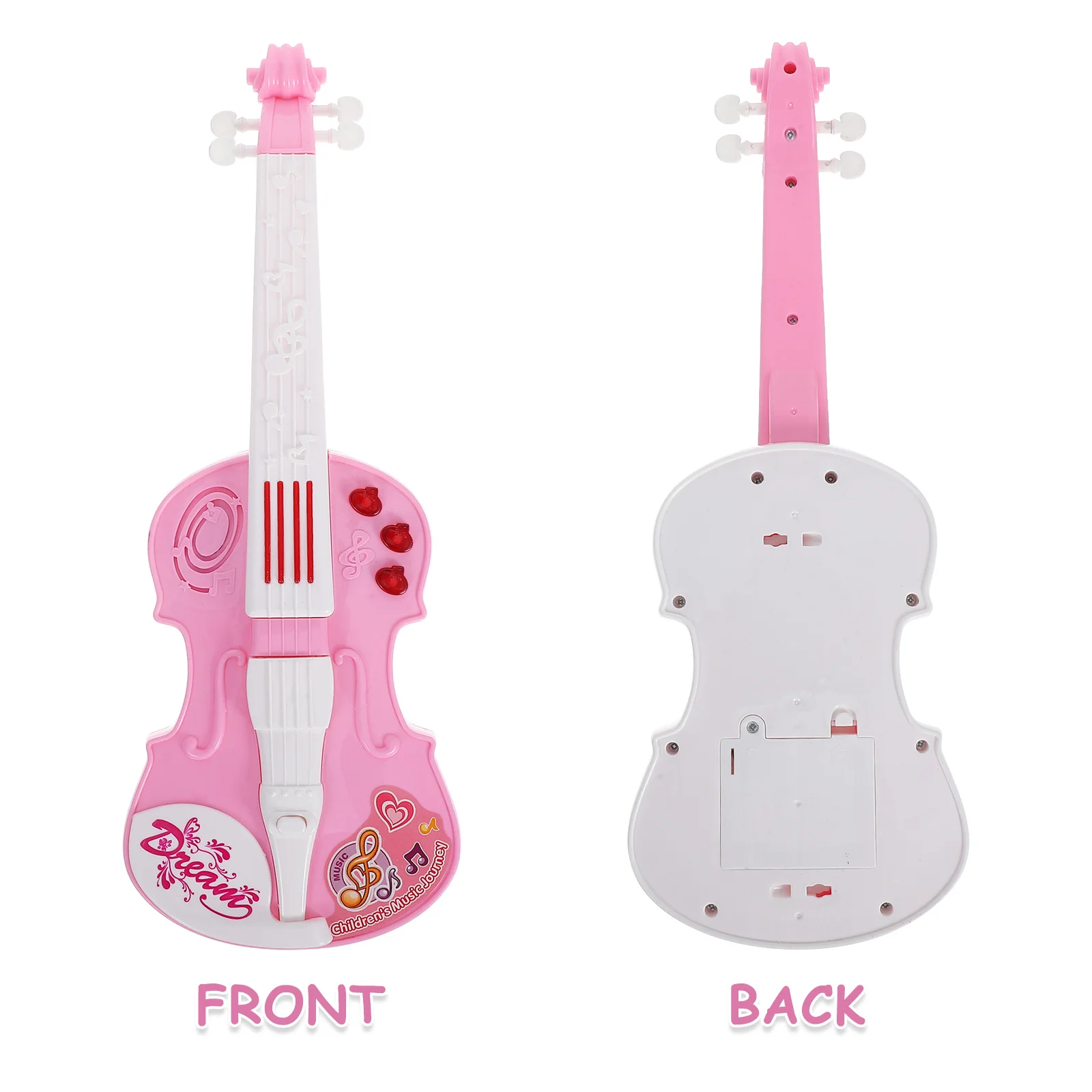 1 セットのバイオリンおもちゃ: リアルなデザイン、音と光の効果、高感度ボタン、ポータブル楽器用