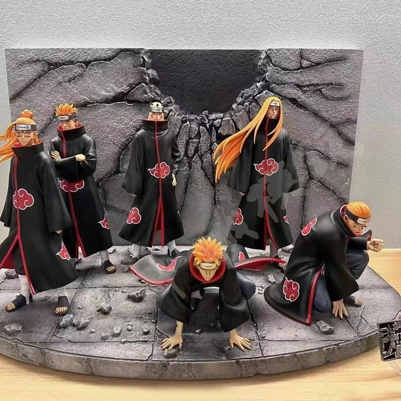 Anime Naruto Shippuden Figurine GK Pain Tendo Action Figures Fantasy Rokudo PainPVC Statue Model Collection Toys Birthday Gifts