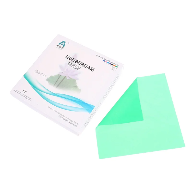 36 قطعة/صندوق سد الأسنان غير المعقم اللاتكس الطبيعي الأسنان عن طريق الفم المطاط السد 6x6 متوسطة #6