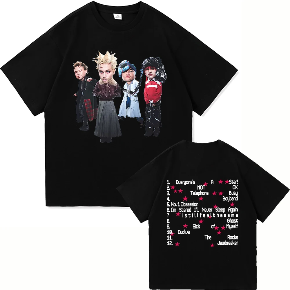 Camiseta de 5 segundos de verano para todos es una estrella, álbum de moda 2025, ropa para hombres/mujeres, camisetas Harajuku de alta calidad, camisetas de algodón