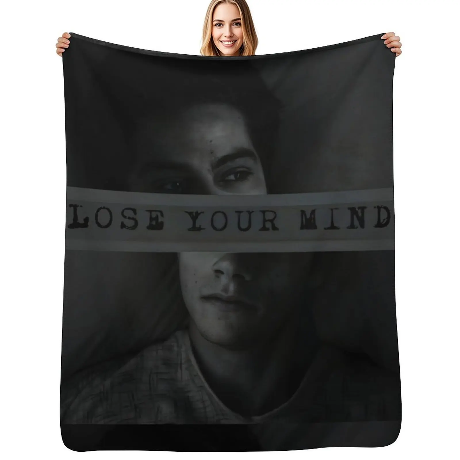 Void Stiles - Lose Your Mind Throw Blanket Wrinkle Resistant Lightweight Blanket