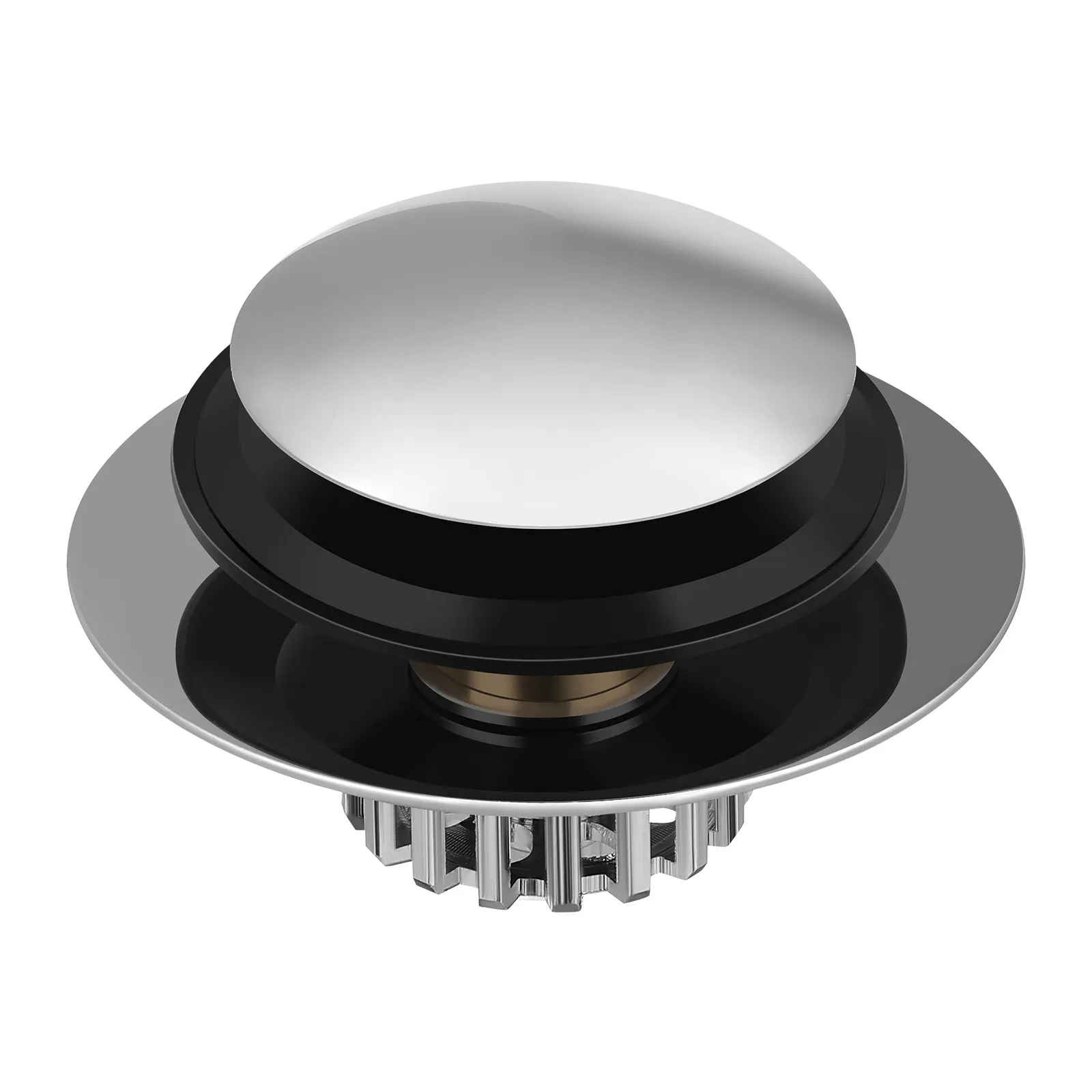 

Premium Full Copper Bathtub Drain Stopper Strainer Dual Function Pop Up Hair Catcher for Tub Sink Shower Easy Install Clog