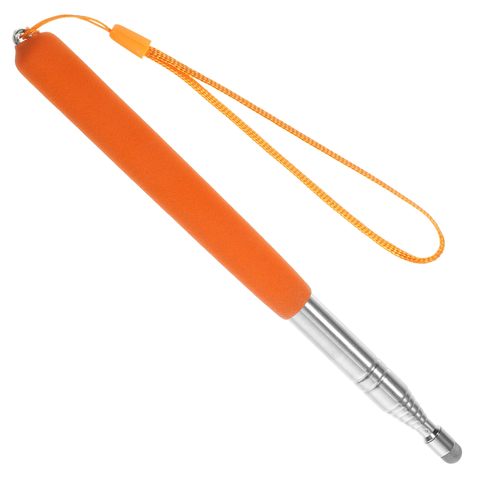 

Stretchable Teaching Pointer Pen 1m Orange Capacitive Head Marker Stick Steel Guide Rod for Classroom
