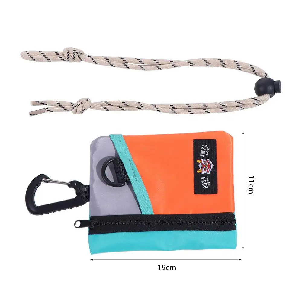 Tooling Style Coin Purse Wallet with Lanyard Protective Case Money Purse Bag Pouch Cross Body Halter Earphone Bag