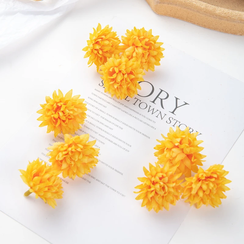 50PC Künstliche Blumen Sammelalbum Diy Geschenk Pralinenschachtel Hochzeit Garten Rosenbogen Weihnachtsdekorationen für Zuhause Gefälschte Seide Nelke – Detail 12