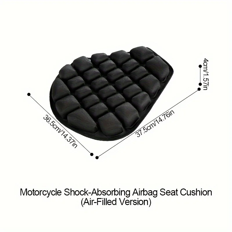 Motorcycle Seat Cushion Black Foam Soft Comfortable Breathable Seat Covers Mats Motorcycles Electric Bike Accessories image 3