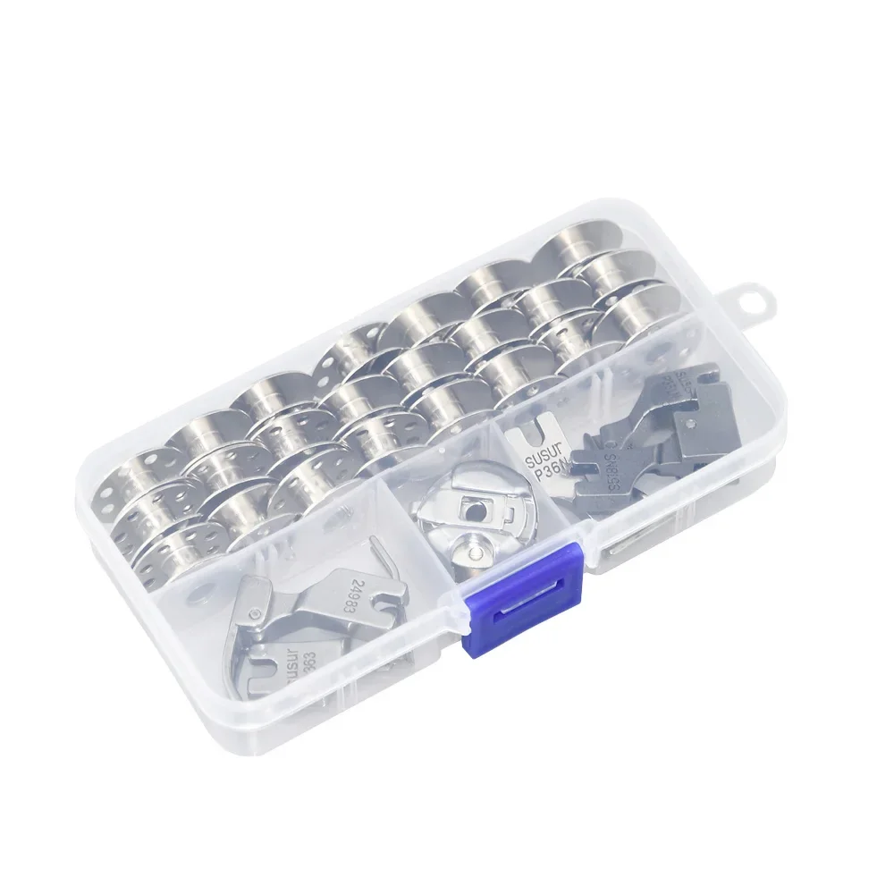 

31PCS PRESSER FEET & BOBBINS SET FIT FOR JUKI DDL-555 5550 5600 8300 8500 8700 9000 SEWING Machine #CJY-31